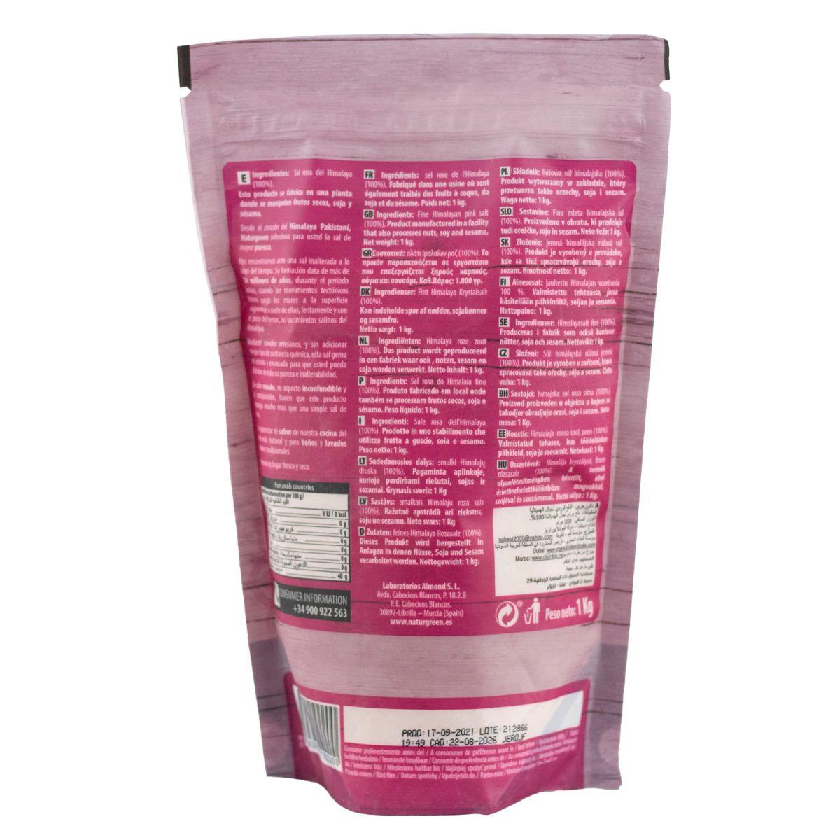 Sal rosa del Himalaya fina Naturgreen