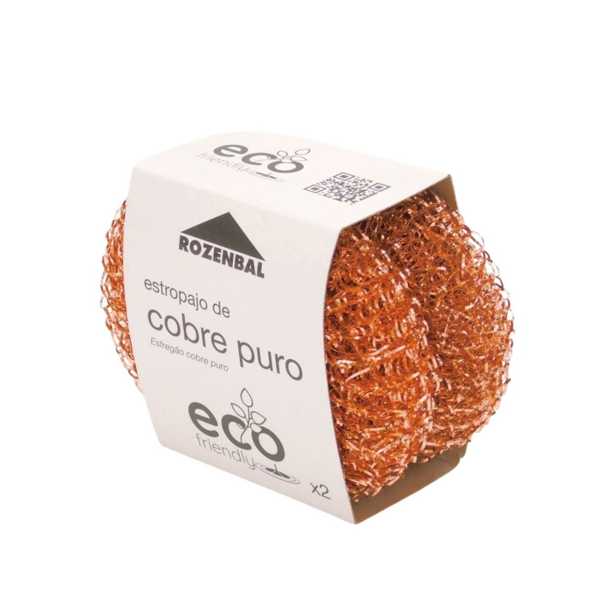 6 Estropajos de cobre puro Eco Friendly Kerkom (3 Packs de 2)