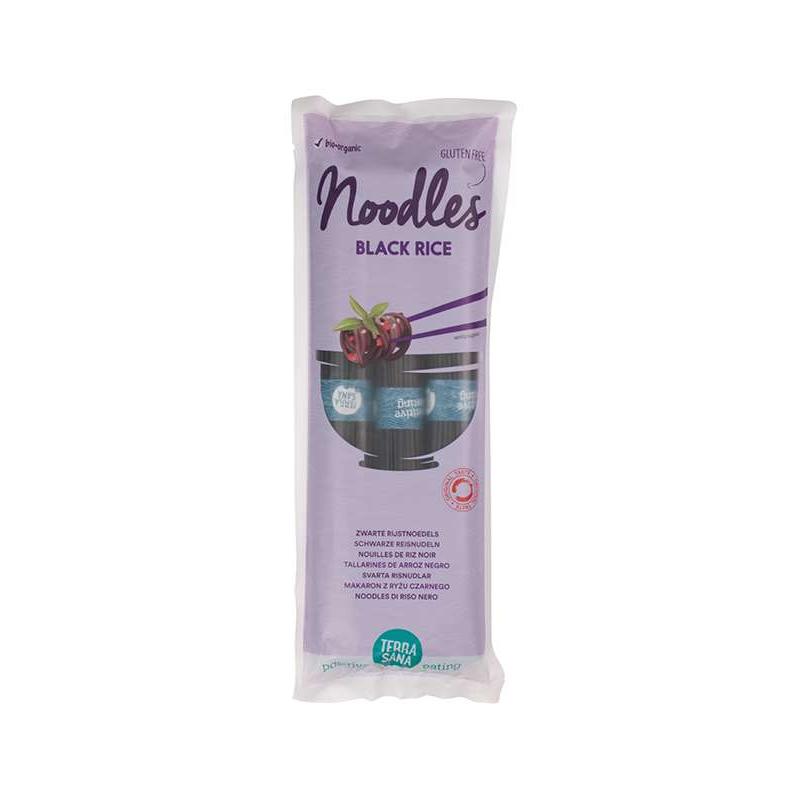 Noodels de arroz negro Terrasana 250 g