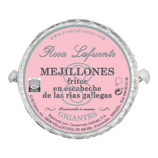 Mejillones fritos en escabeche 8 Piezas Rosa Lafuente 111 g
