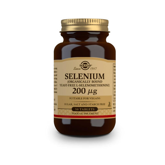 Selenio (Sin Levadura) 200mg Solgar