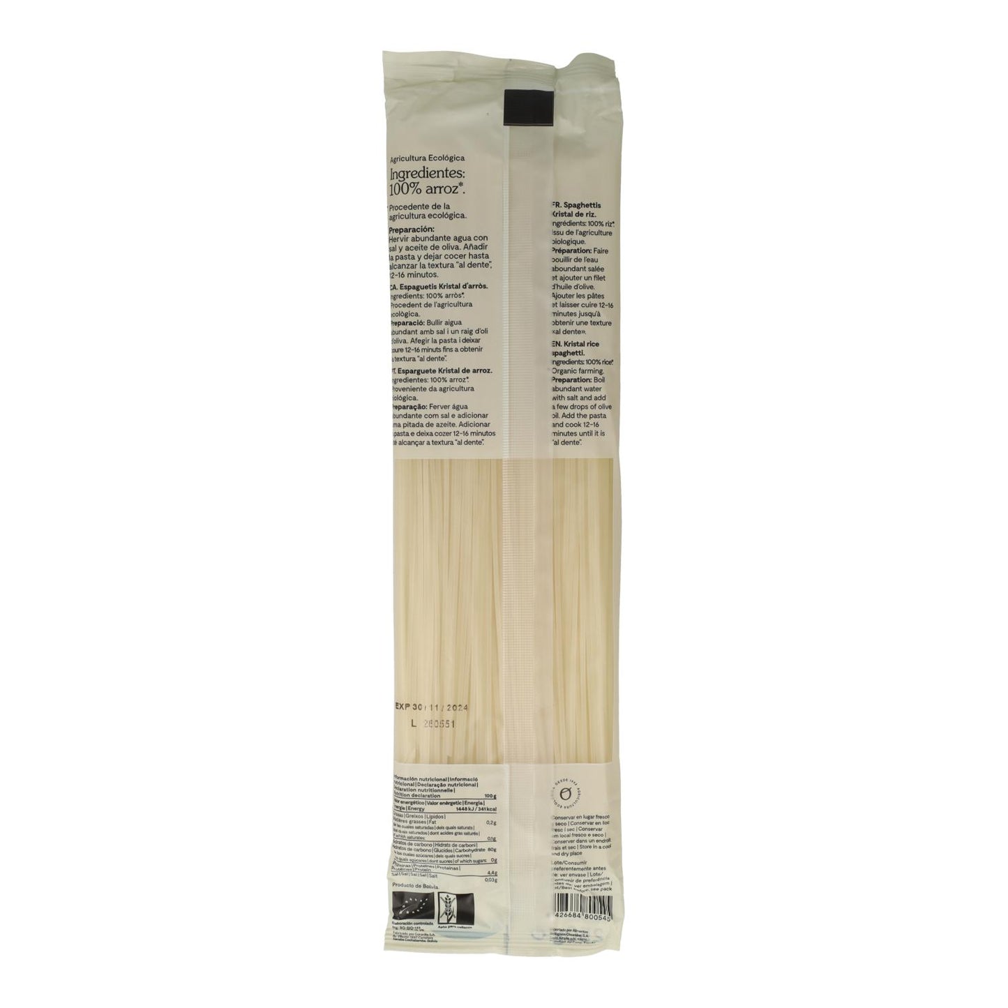 Espaguettines de arroz Oleander 250 g