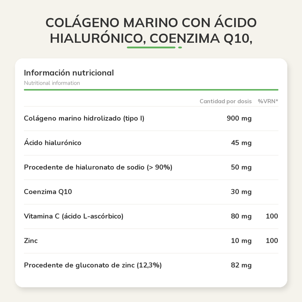 Información nutricional