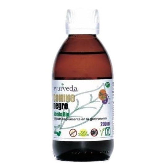 Aceite de comino negro puro Eco Ayurveda, 200 Ml