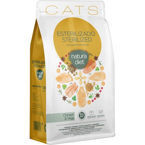 Natura Diet Cat Sterilized Chicken Pienso BARP para gatos control urinario 3 kg