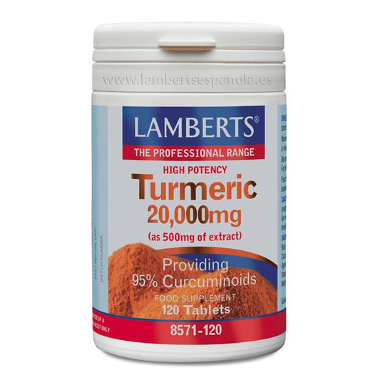 Cúrcuma 20.000 mg Lamberts 120 tabletas