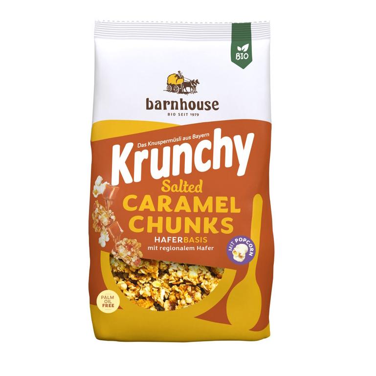 Muesli Krunchy trozos de Caramelo salado BIO Barnhouse 500 gr