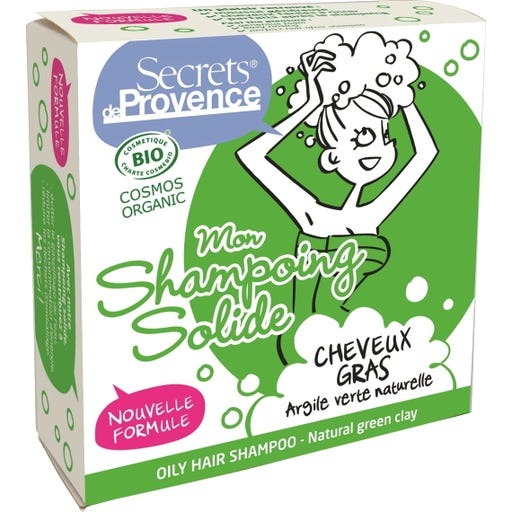 Champú sólido cabello graso Secrets de Provence 85 g