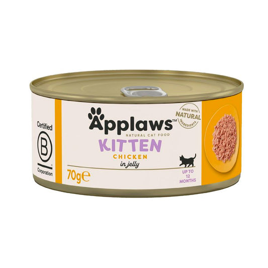 Lata de Pollo Comida húmeda para gatitos natural grain free- Applaws Cat 70gr