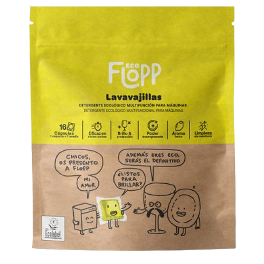 Lavavajillas en gel ECO Flopp 16caps