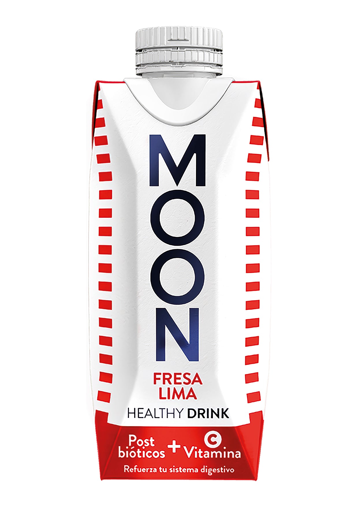 Healthy Drink Fresa y Lima Bio con Post-bióticos y Vitamina C MOONDRIKS 330 ml