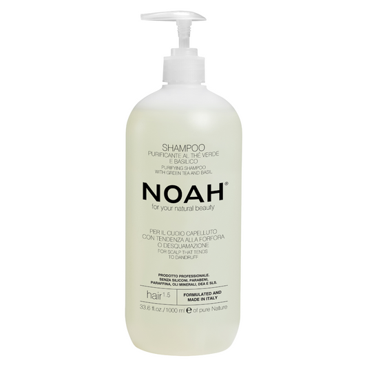 Champú purificante con té verde y albahaca Noah 1L