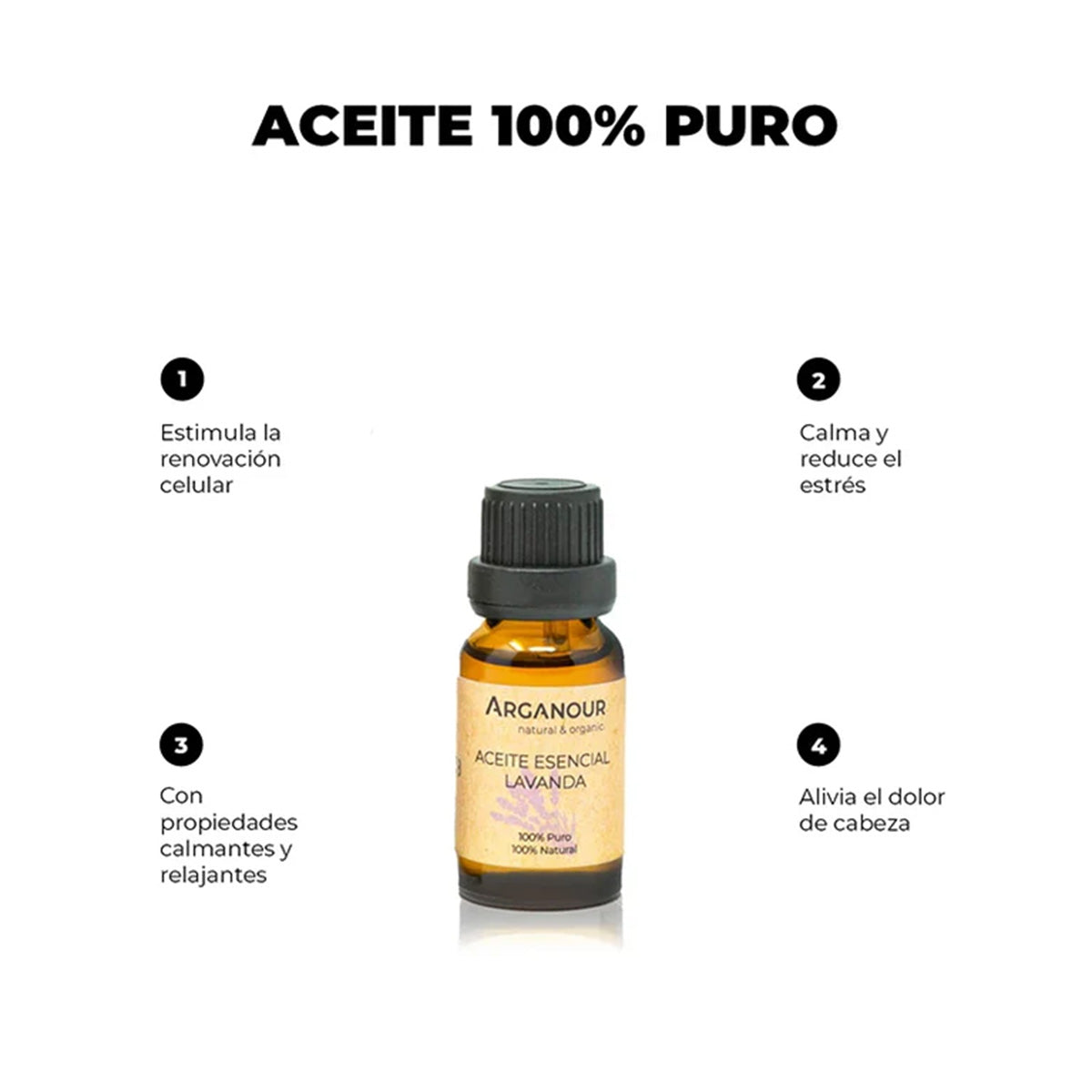 Aceite esencial Lavanda 100% puro Arganour 15 ml