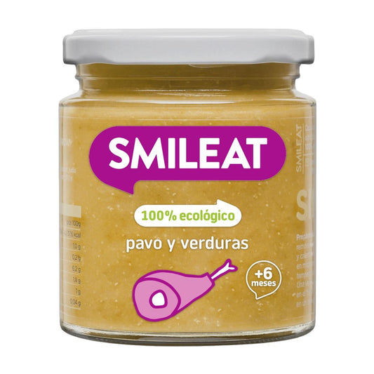 Tarrito BIO pavo y verduras +6 meses Smileat, 230g