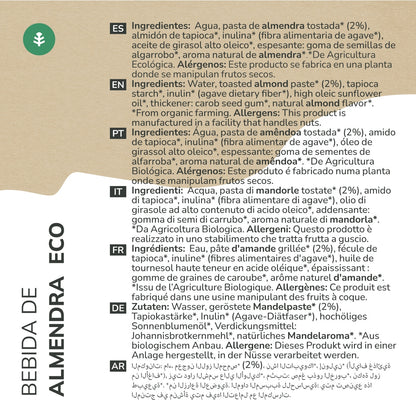 Pack 6x Bebida de Almendra Eco Planeta Huerto 1L