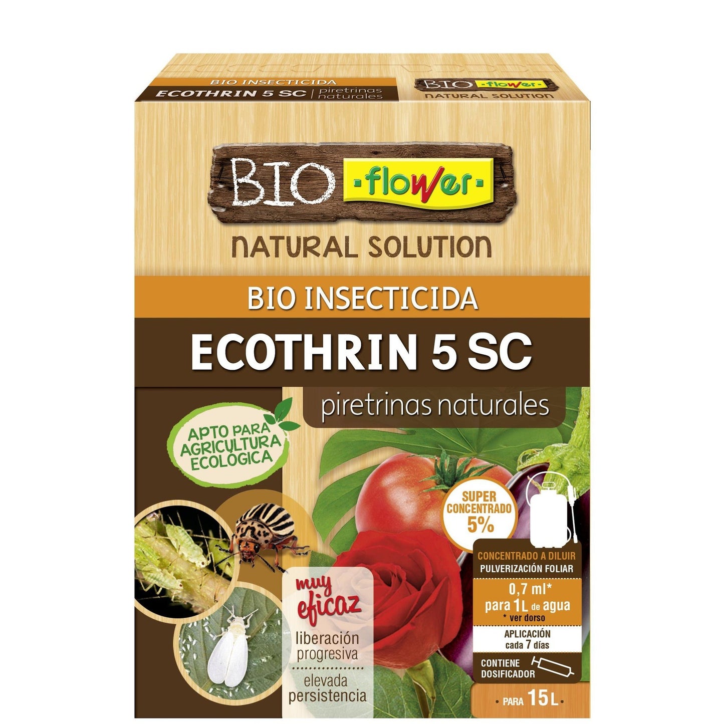 Bio Insecticida Ecothrin concentrao BioFlower 10 ml