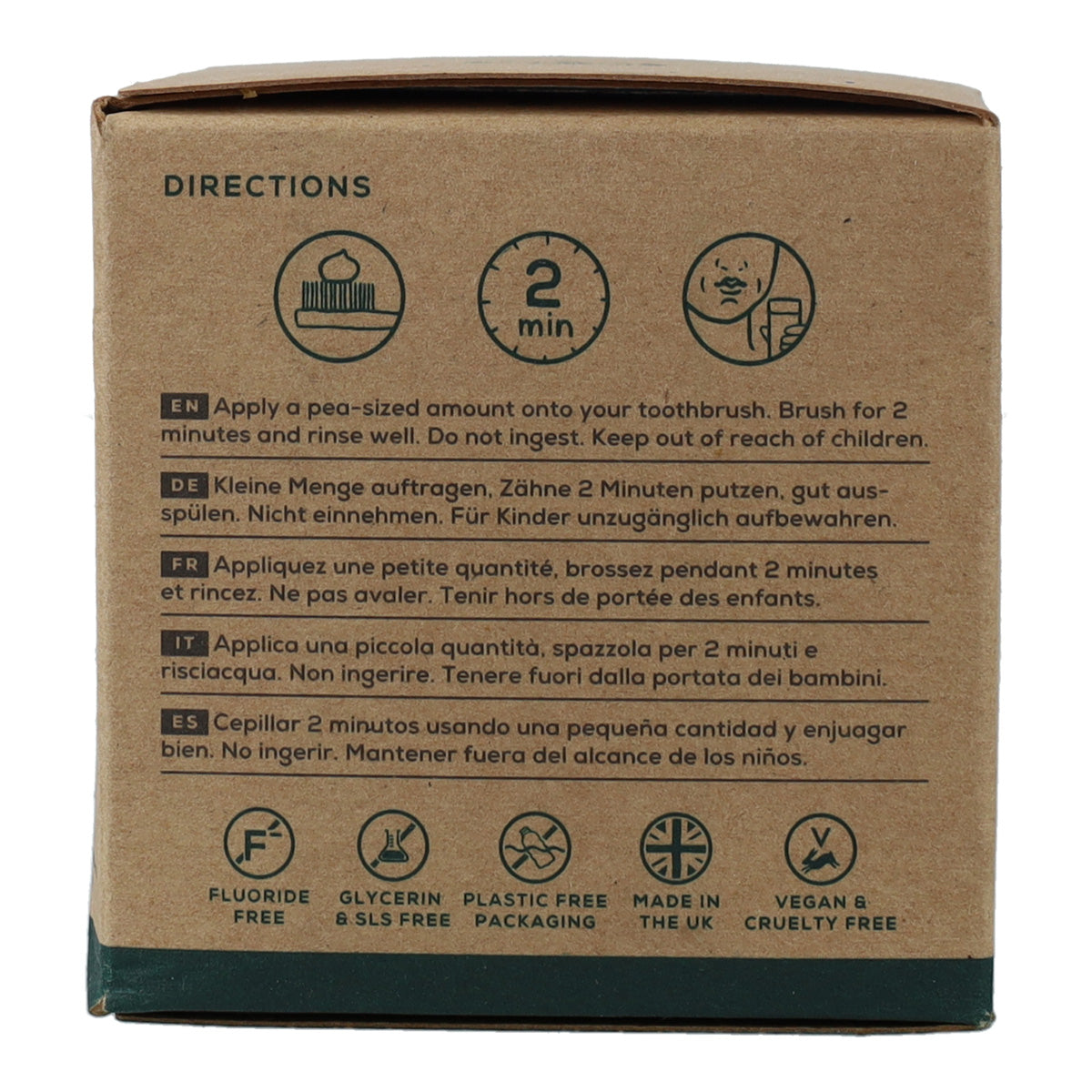 Dentífrico natural Hierbabuena  y Coco Georganics