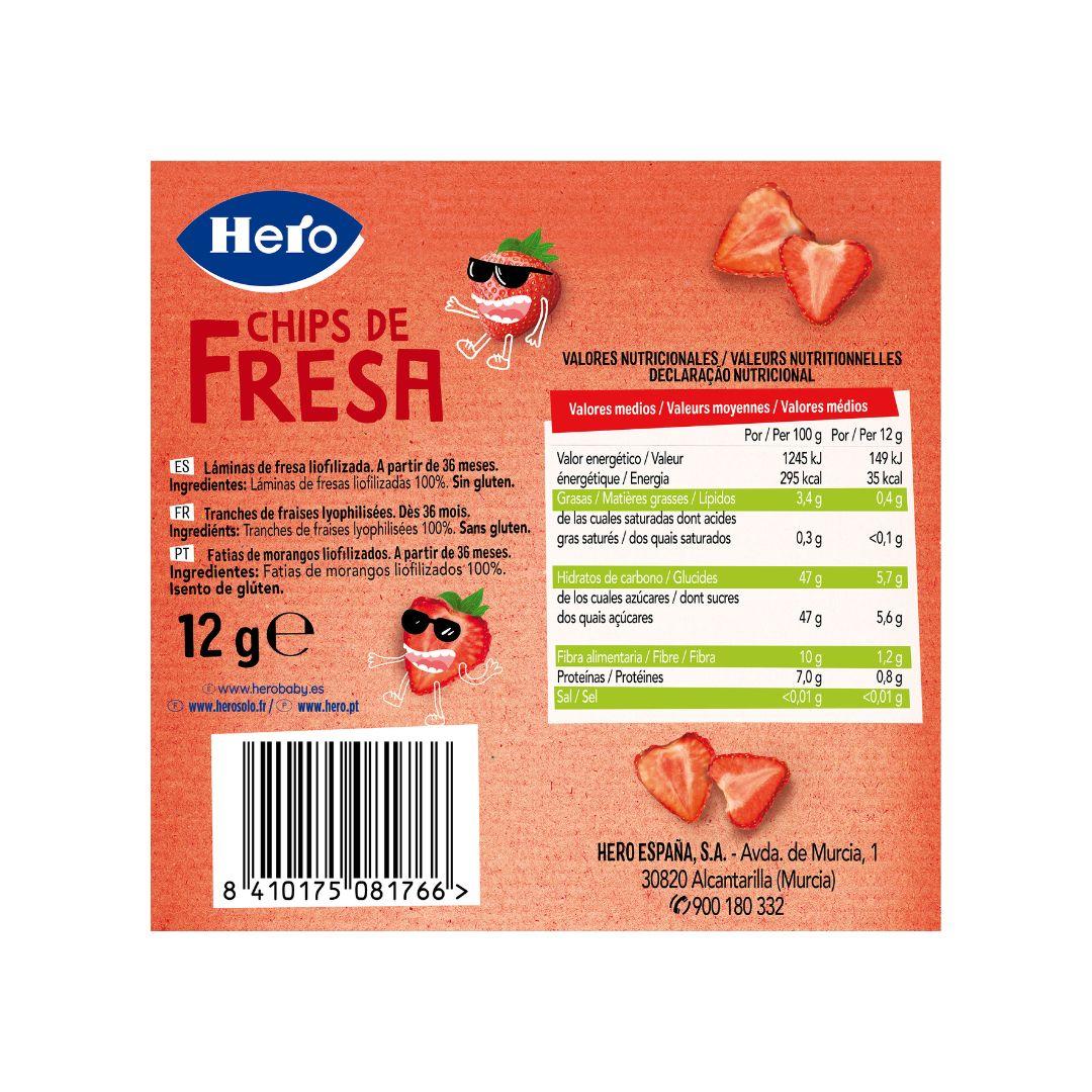 Chips de Fresa 12g- Hero Kids