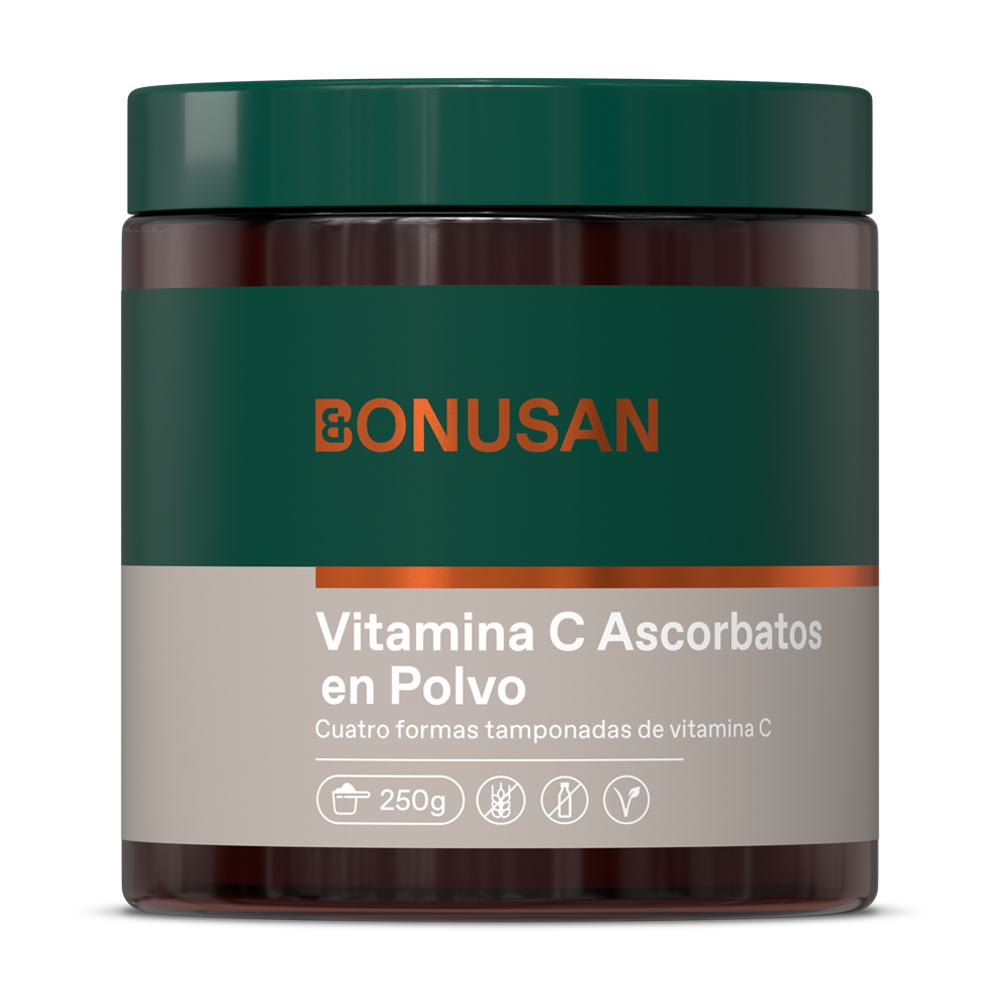 Vitamina C polvo de ascorbatos Bonusan 250 gramos