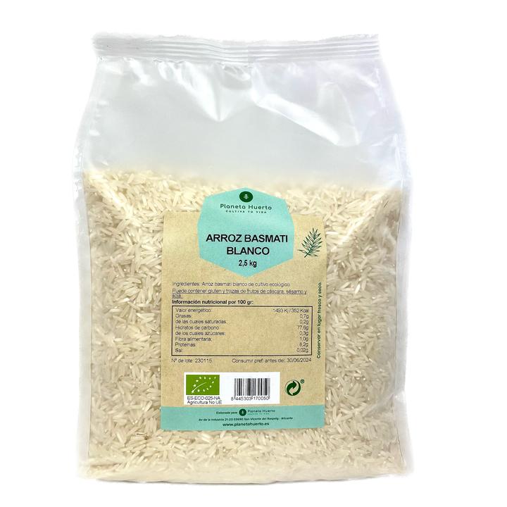 Arroz Basmati Blanco ECO Planeta Huerto 2,5 kg