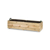 Jardinera rectangular Ghio 120x40x30 Hortalia