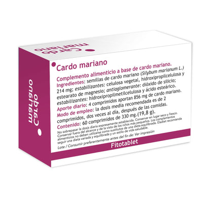 Cardo Mariano complemento alimenticio Eladiet 60 Comprimidos 330 mg