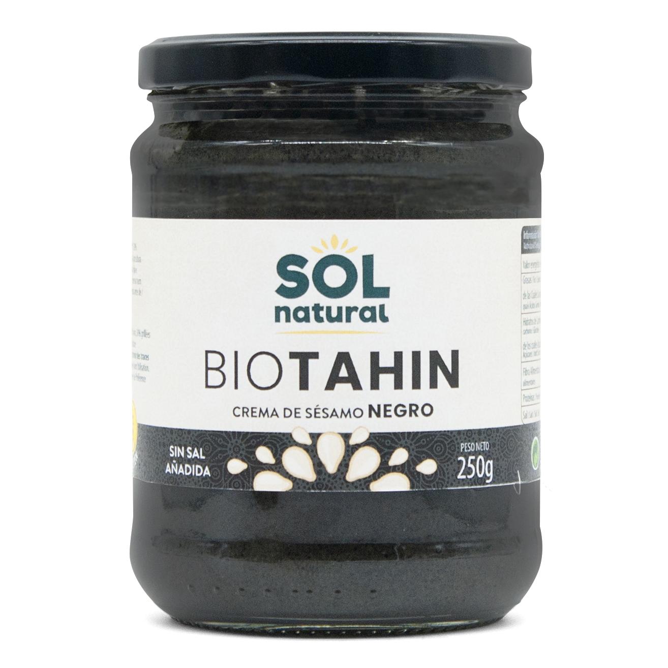 Tahín negro bio Sol Natural 250 g