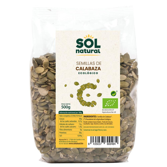 Semillas de calabaza Sol Natural 500 g