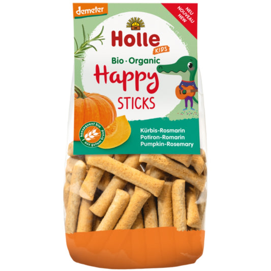 Palitos Trigo con Calabaza y Romero (a partir de los 3 años), Holle, 100g