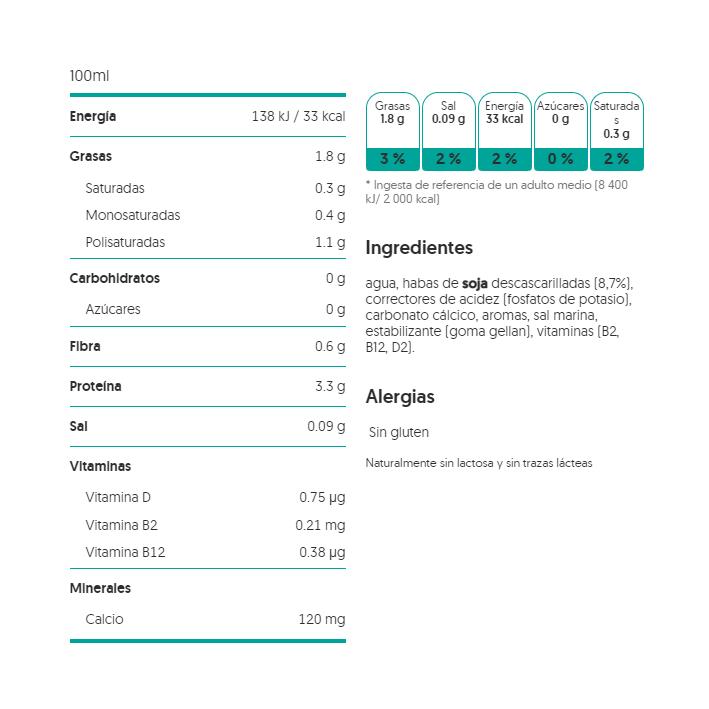 Bebida de Soja sin azúcares  Alpro 1 Litro