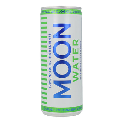 Refresco Lima &  Jengibre Bio Moon Water Lata de 33 cl