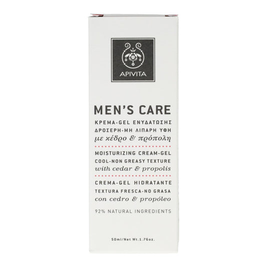 Crema-Gel Hidratante/ Textura Fresca No Grasa con Cedro y Propóleo Apivita 50 ml