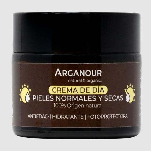 Crema de día 100% natural SPF15 pieles secas Arganour 50 ml