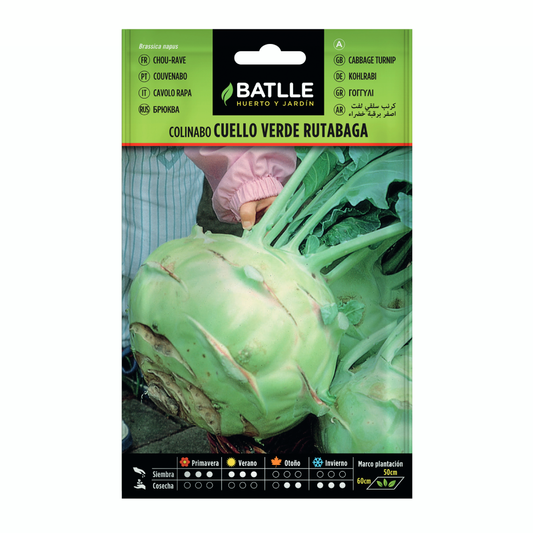 Semillas de Colinabo Rutabaga Cuello Verde