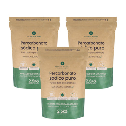 Pack 3x Percarbonato sódico Planeta Huerto 2,5 kg