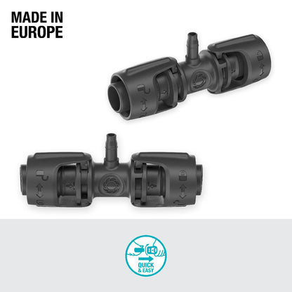 Conexión 13 mm (1/2") - 4.6 mm (3/16") x4 unidades Microdripsystem Gardena
