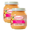 PROMO x2 Tarrito Melocotón y Manzana, 130 g. Babybio