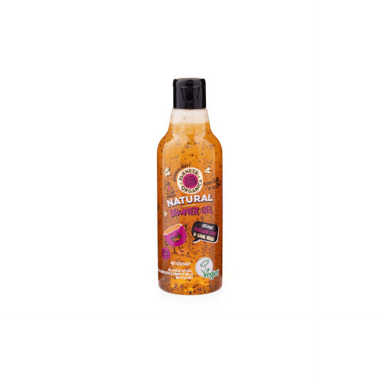 Gel de Ducha Skin super good Fruta de la Pasión y Semillas de Albahaca Organic shop 250ml
