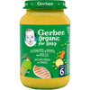 Tarrito de puré ecológico para bebés de Guisantes con Patata y Pollo Gerber 190 g