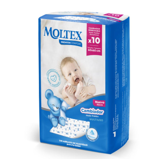 Cambiador Moltex Premium Comfort N2 (60x60 cm) 10 Uds