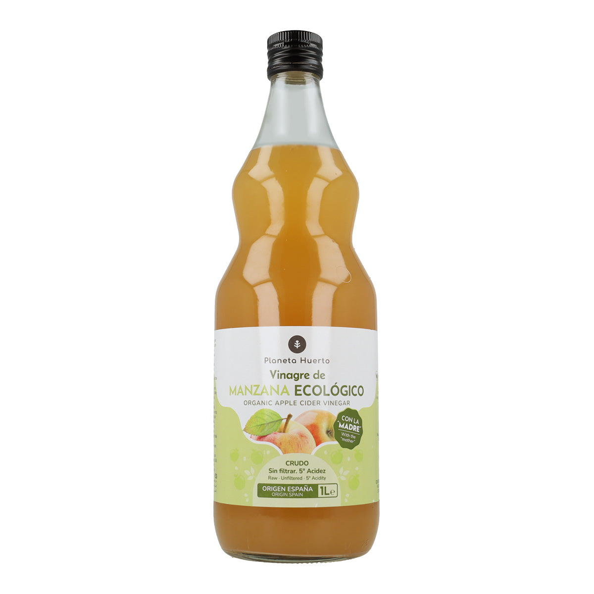 Pack 3x Vinagre de manzana ECO crudo sin filtrar con la madre Planeta Huerto 1L