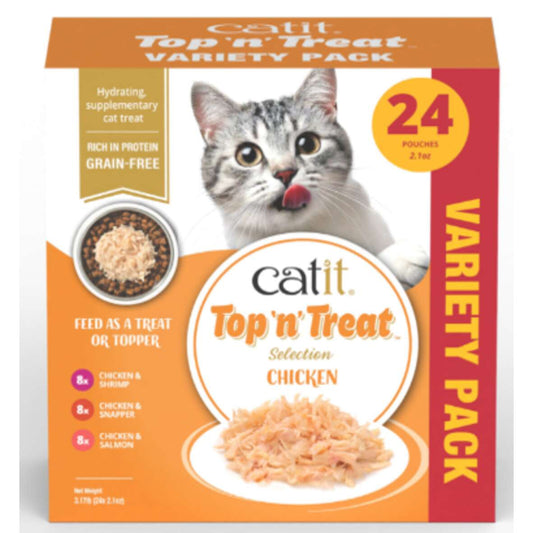 Catit Top 'N Treat, Multipack Pollo, 24x60g