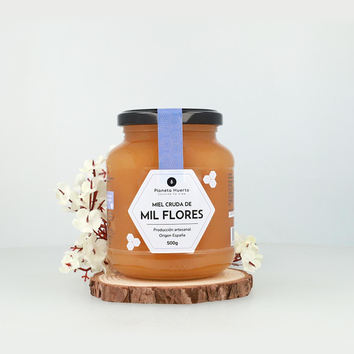 Miel Cruda de Mil Flores Planeta Huerto 500 gr