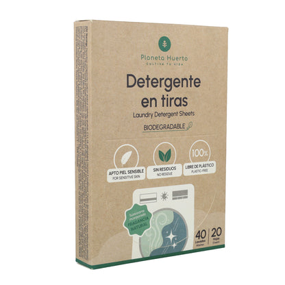 Pack 5 Eco-Tiras detergente y suavizante Planeta Huerto 200 lavados