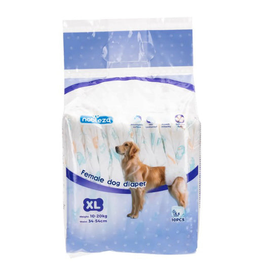 Pañales para perro hembra XL 10 uds. Nobleza