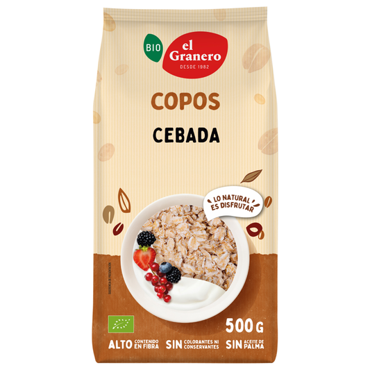 Copos de Cebada Bio El Granero  500 gr