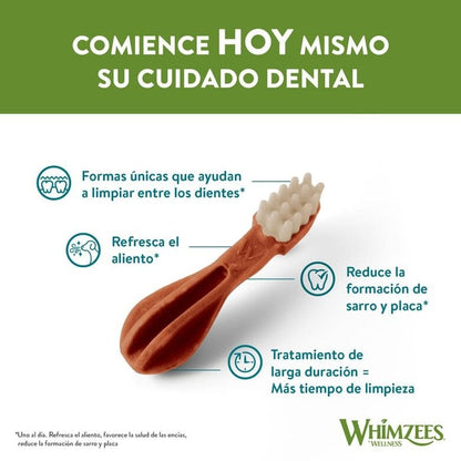 Whimzees Snack dental para perros Toothbrush M 12 uds
