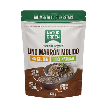 Semillas de Lino Marrón Molido NaturGreen 125 g